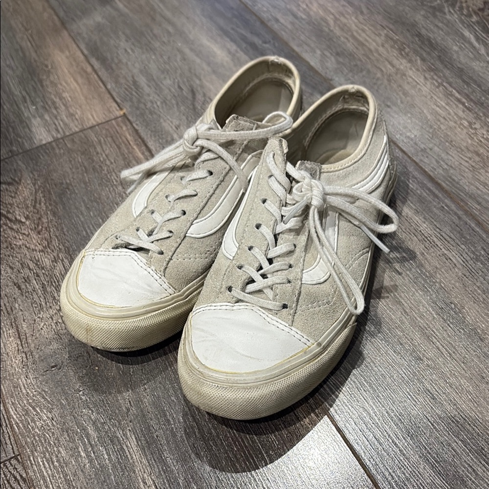 Grey suede Vans shoes